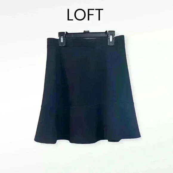 🆕LOFT Black, Ponte Flippy Skirt-Size XS. - Picture 1 of 7
